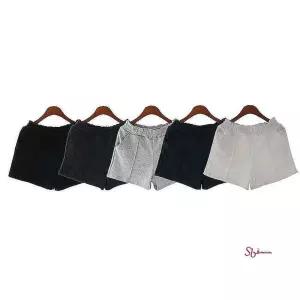 여성 핀탁 캐주얼 면 밴딩 여름 반바지 3부 숏팬츠 면반바지klm903