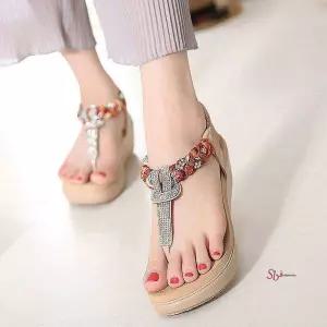 225-260mm 웨지샌들 쪼리 키높이 웨지힐 빅사이즈def270