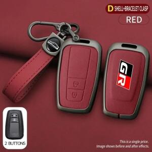 도요타 GR 프리우스 캠리 코롤라 CHR RAV4 용 자동차 키케이스 커버, 랜드 크루저 프라도 아연 합금 쉘 액