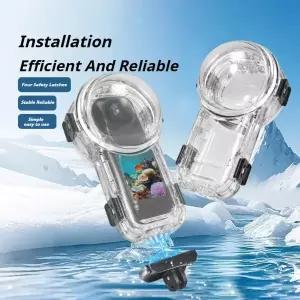 호환  Insta360 X5 카메라용 60M 보이지 않는 다이빙 케이스 방수 보호 케이스 수중 60M 다이빙 쉘 카메라