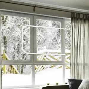 비닐커튼 지퍼형 바람막이 커텐 방풍비닐 310x125 방한 창문 지퍼식 비닐