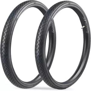 마켈렌 2팩 700x35c 로드 바이크 어 자갈 시티 브won 사이드월/블랙 호환 교체용 자전거