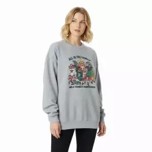 [와일드 동키]FW25 공용 패밀리 맨투맨FG FAMILY HEATHER GREY