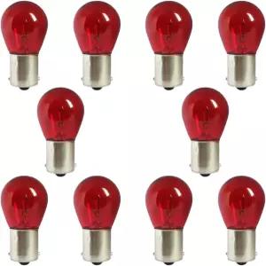 10PCS 차량 1156 방향 지시등 P21W 1141 고휘도 안정 필라멘트 전구 12V 21W BA15S 방수 할로겐 교체