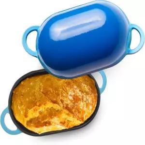 로프네스트 오리지널 브레드베이킹 더치 오븐 2Qt 커버 무쇠 효모와 사워도우 베이커 무독성 사용 시