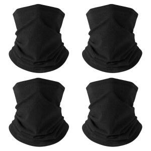 추운 날씨 스포츠를 위한 메나 및 여성 플리스 스카프용 겨울 넥 게이터 워머 발라클라바 페이스 마스크 4팩