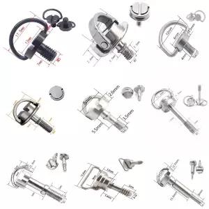 삼각대 모노포드 볼헤드 나사 퀵릴리즈 플레이트 어댑터 나사 M2 M2.5 M3 M5 스테인리스 스틸 D-링 카메라