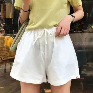 허리밴딩 린넨 여름바지 숏팬츠 마반바지 캐주얼룩bcd042