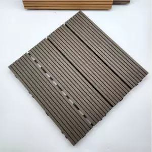 베란다 바닥 조립식 데크타일 우드 테라스 마루 바닥재 다크브라운