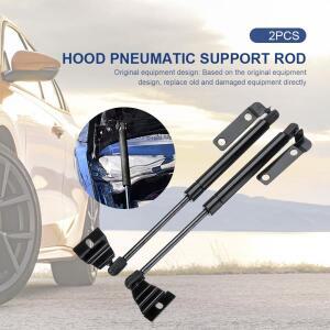 토요타 하이럭스 비고 2005-2012용 프론트 전면 후드 보닛 가스 리프트 메탈 로드 스트럿 쇼크 블랙