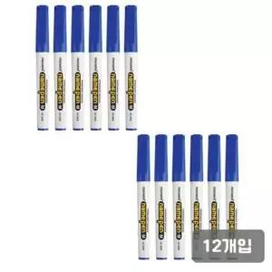 [문구/오피스] 모나미 네임펜 M 굵은글씨용 1.0~2.5mm 청 -다스 12개입