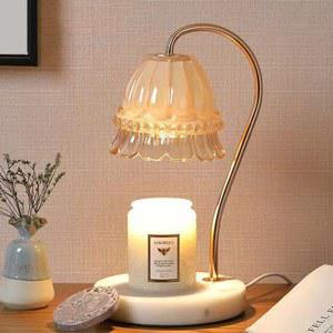 대리석 캔들워머 크리스탈 플라워 허브 투명 신혼 받침대 녹는 앰버 향초워머