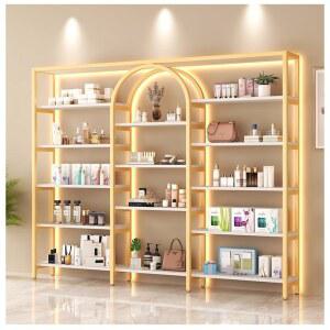 화장품 진열대 미용실 선반 디스플레이 네일샵 캐비닛 나무장 조명 DS VI