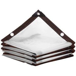 투명비닐 방풍 비닐 테두리 천막 덮개 mx2m 포장마차 천공