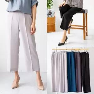 엄마옷 마미소 맥시타입 밴딩 통바지 정장 하객 심플 깔끔 할머니 빅사이즈 40 70 마담 중년 여성 옷