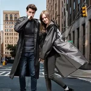 코트 우비 블랙 판초우의 우의 비옷 팬던트 장마 판초 방수 레인 남녀공용 입는우산