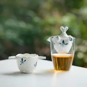 세라믹 토끼 차거름망 귀여운 스트레이너 티인퓨저