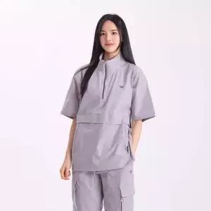 다운블로우DBS4TGR40051 여자하이넥 스트링반팔아노락