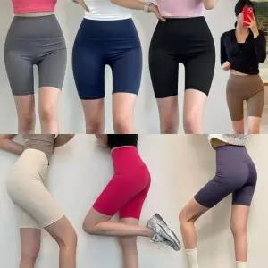 심플바이크팬츠 레깅스 반바지 운동복 요가 5부HipU 맨투맨티 요가 운동복세