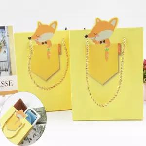 여우그림 유치원 선물 증정 어린이 종이쇼핑백1P