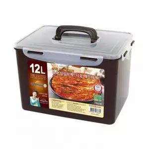 TBZ 핸들 직사각 55호 초코 밀폐용기 12L 김장 반찬통세트