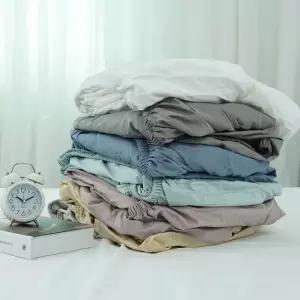 [르헤브] 밀크티 코마사 순면 홑겹 매트리스 커버 (SS/슈퍼싱글)