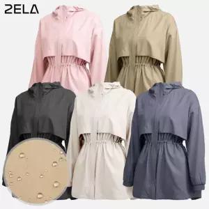 이지바이 에어팝 여성 후드 바람막이 롱자켓(W6SJ04)