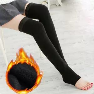 내복 대신 기모 하이 반스타킹 오버 니삭스 고리형 nLQ7+7Xvc