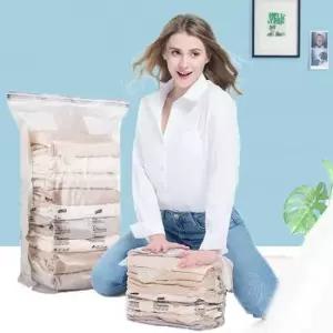 진공압축팩 옷정리팩 롱패딩 이불 의류 진공 8초 압축 팩 3D대