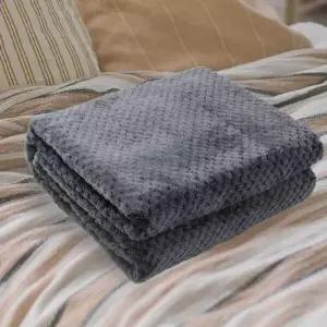 캠핑 그레이 이불담요 극세사 블랭킷 대형 담요 150x200cm