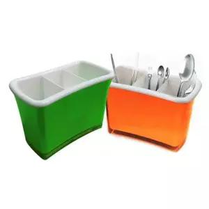 TBZ 사각 칸막이형 다용도 수저통-색상랜덤발송 다용도통