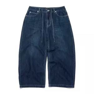 LEE 우먼 썸머 오버사이즈드핏 텐셀 데님 팬츠 인디고 다크