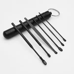 [에스에스_62]고급 귀후비개 귀파개 세트 블랙 6종