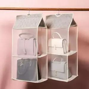 [생활] 가방정리대 2칸 걸이식 행거 2p 수납 보관함