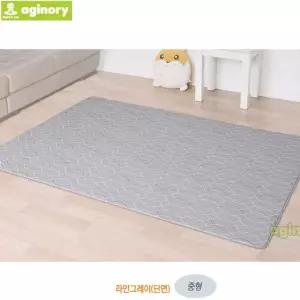 중형 디자인홈매트 단면 아기노리 라인그레이 놀이매트 놀이방 홈매트