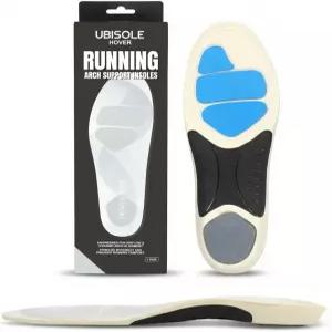 남녀용 유비솔 러닝 깔창 - 로우 아치 서포트 운동화 삽입물 충격 흡수 스포츠 피로 감소 압력 분포 및