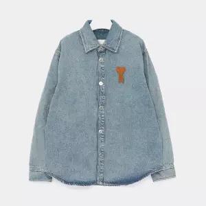 아미 26SS 하트로고 데님 남성 셔츠 UJK897 DE0046 480