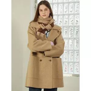 [하프클럽/레코브](레코브) 캐시혼방 니트카라핸드메이드 코트(LK21CZHD007X)