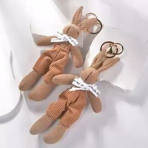 여학생 초등학교 봉제 토끼인형 열쇠 가방키링