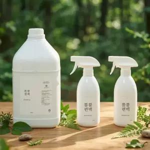 뿜뿜편백 3 편백오일함유 편백수 피톤치드 스프레이 4L+500mL 공병)2개