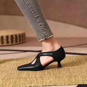 [기타브랜드]001 사이드오픈 부티 여성구두 펌프스 하이힐