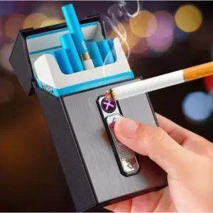 픽바이 유니크한 플라즈마 라이터 일반담배 담배케이스