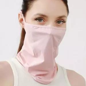 쿨링 귀걸이형 멀티 헤어 스카프 핑크