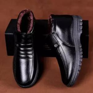 남자 아빠 중년 겨울 털 안감 방한 로퍼 구두 코디 아빠멋진슈즈 겨울보세슈즈