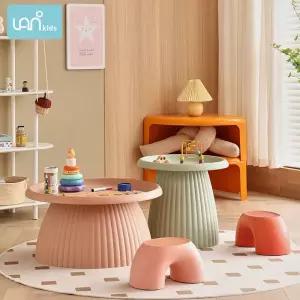 버섯 테이블 플레이테이블 블록 완구 책상 다기능