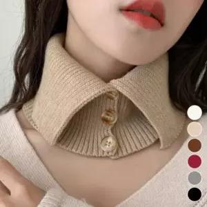 니트 넥워머 따뜻한 겨울 목워머 꽁지목 페이크카라 겨울목폴라 후리스목폴라