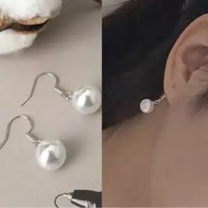 여자 하객 룩 결혼식 패션 진주 드롭 귀걸이 이어링 귀걸이선물 데일리귀걸이