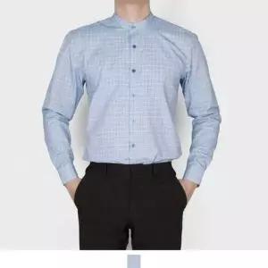 [셀러에이드]소라 체크 차이나카라 남자와이셔츠 남방 빅사이즈