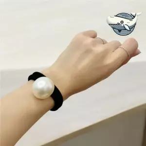 우아한 진주 머리끈 세련된 스타일링 헤어밴드 진주머리끈 방울머리끈 진주고무줄
