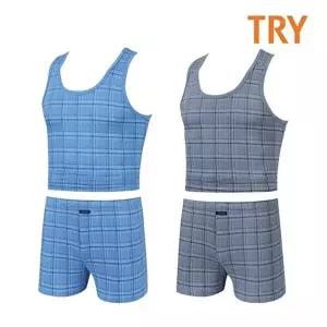 [TRY]TRY 면100 퍼블릭 남성 트렁크팬티 런닝셔츠세트 택1